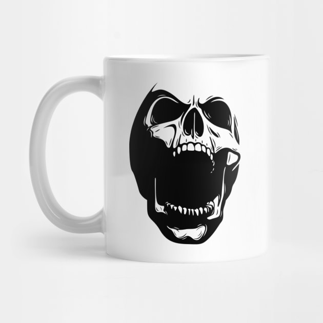 Fury Skull (white) by zoneo